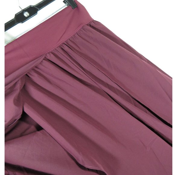 Breezeful Crimson High Waisted Split Leg Harem Pants, Pocket - Picture 8 of 10